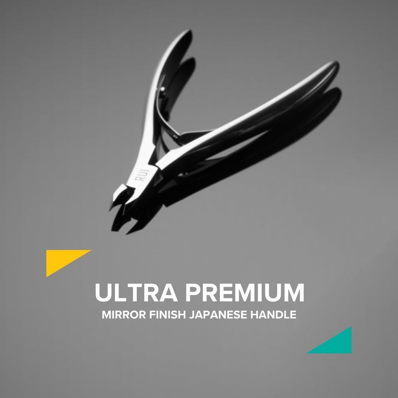 Rui Smiths Ultra-Premium Stainless Steel Cuticle Nippers - Professional Stainless Steel Cuticle Cutters - Japanese Handle, Mirror Finish - 4mm Jaw, Double Spring - Image 2